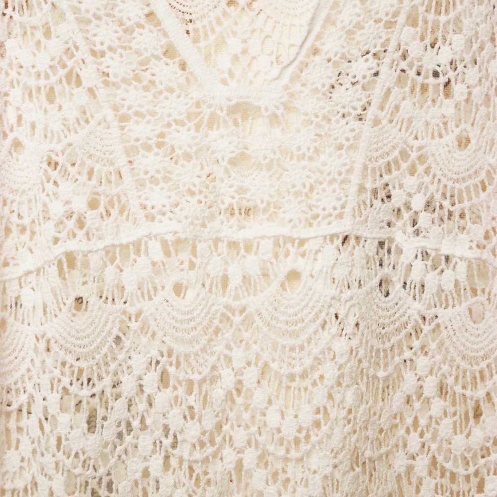 π Beautiful Crochet Scalloped Lace Bikini Cover - Picture 13 of 16
